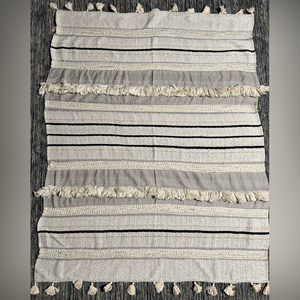 Anthropologie textured throw/ blanket